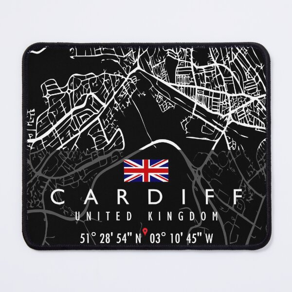 Item preview, CARDIFF MAP UNITED KINGDOM designed and sold by hatimelhag.