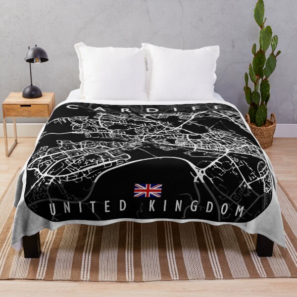 Item preview, CARDIFF MAP UNITED KINGDOM designed and sold by hatimelhag.