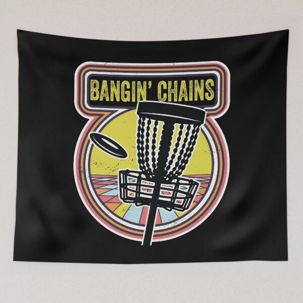 Item preview, Bangin Chains Disc Golf Frisbee Golf retro vintage Funny designed and sold by Farid94.