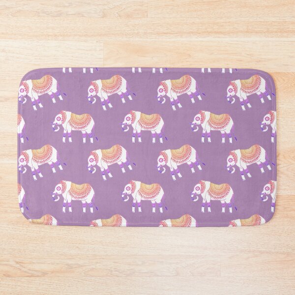 Item preview, Boho Elephant Mandala Pattern Purple designed and sold by Julie Erin Designs.