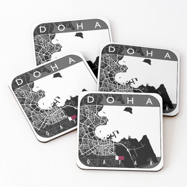 Item preview, DOHA MAP QATAR designed and sold by hatimelhag.
