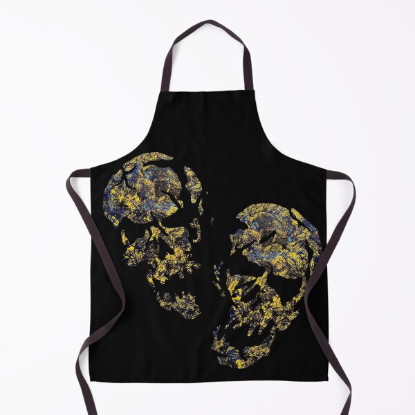 Item preview, Golden leaves in darkest skies abstract skulls designed and sold by TitaCris.