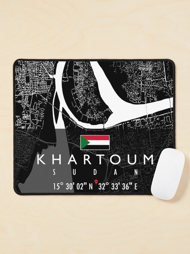 KHARTOUM MAP SUDAN Mouse Pad for Sale by hatimelhag