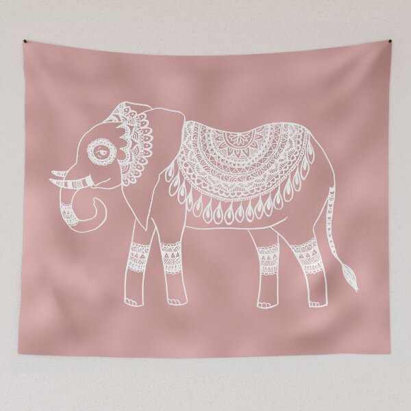 Item preview, Rose Gold Boho Elephant designed and sold by Julie Erin Designs.