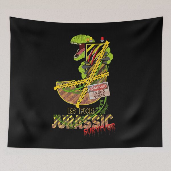 Item preview, J is for JURASSIC Survivor designed and sold by romerlorenzo.