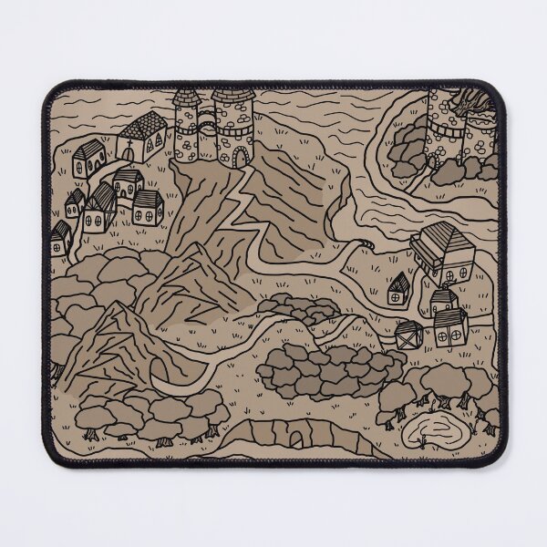 Item preview, Old Sepia Island Map designed and sold by FeatherDragon.