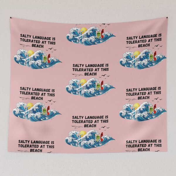 Item preview, Salty Language at the  Beach designed and sold by rocklegends99.