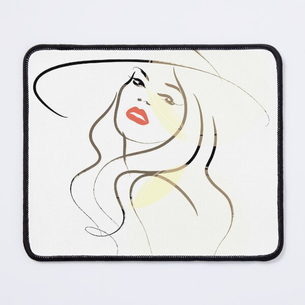 Item preview, Lady in Red Lipstick - Line Art Drawing Designs designed and sold by perkybones.