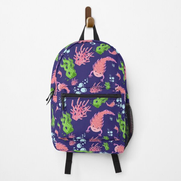 Item preview, Colorful Smiling Axolotl Underwater Pattern designed and sold by thecooltable.