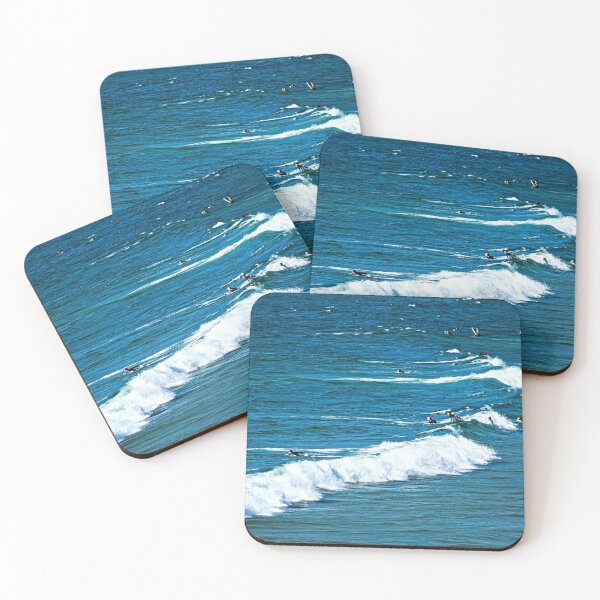 Item preview, Surfers Breaking Waves Seascape Aerial View designed and sold by worldways.