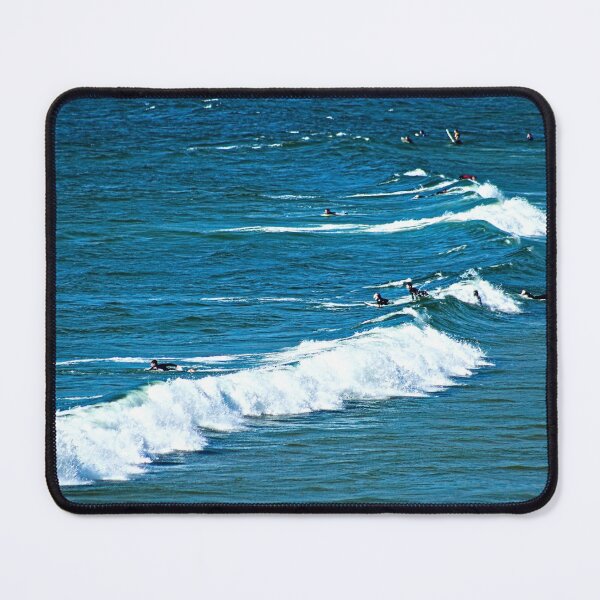 Item preview, Surfers Breaking Waves Seascape Aerial View designed and sold by worldways.