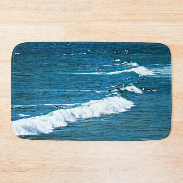 Item preview, Surfers Breaking Waves Seascape Aerial View designed and sold by worldways.