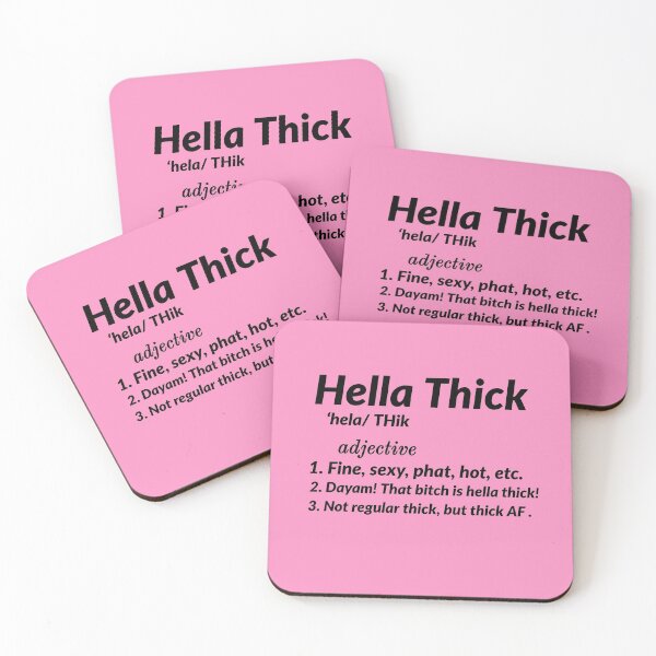 Item preview, Hella Thick Definition body positivity Gift designed and sold by AwesomeWorld1.