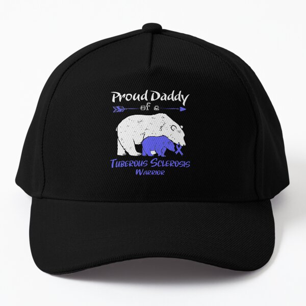 Proud Daddy Bear Of A Tuberous Sclerosis Warrior Gifts Baseball Cap