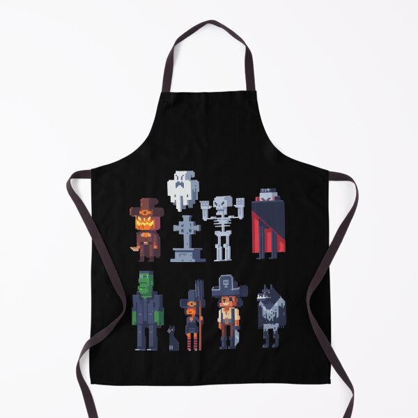 Item preview, Pixel Halloween Costume Witch Pumpkin Pirate Skeleton Zombie designed and sold by Dressed For Duty.
