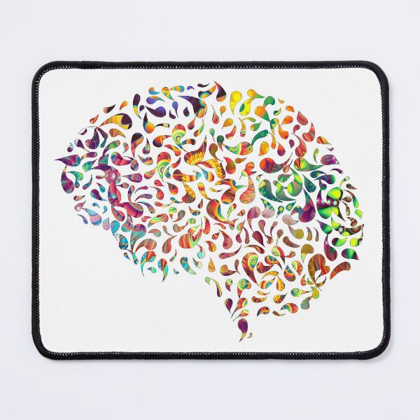 Aperçu de l'œuvre Mandala cortical 1 (sur blanc) [Série Brain Drops] créée et vendue par ColorfulCortex.