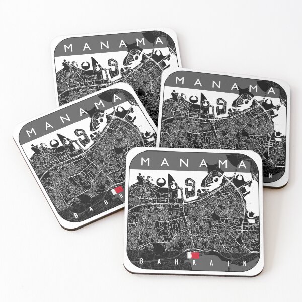 Item preview, MANAMA MAP BAHRAIN designed and sold by hatimelhag.