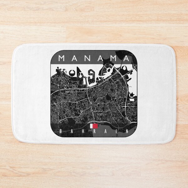 Item preview, MANAMA MAP BAHRAIN designed and sold by hatimelhag.