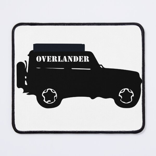 Item preview, OVERLANDER+ Silhouette of a 4x4 with Rooftop Tent designed and sold by MountMercantile.