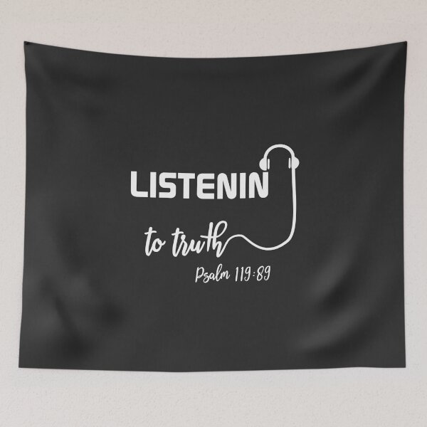 Item preview, Christian Design - Listening to Truth - Psalm 119 verse 89 designed and sold by simplydesignart.
