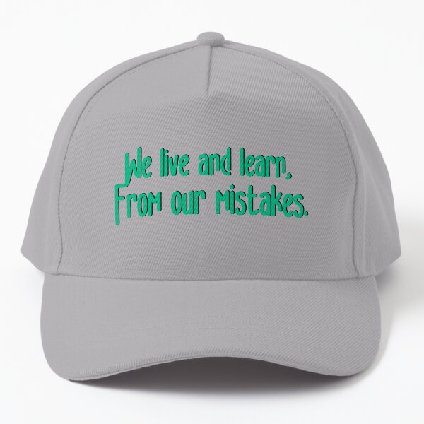 We Live and Learn - Pat Benatar Design Baseball Cap
