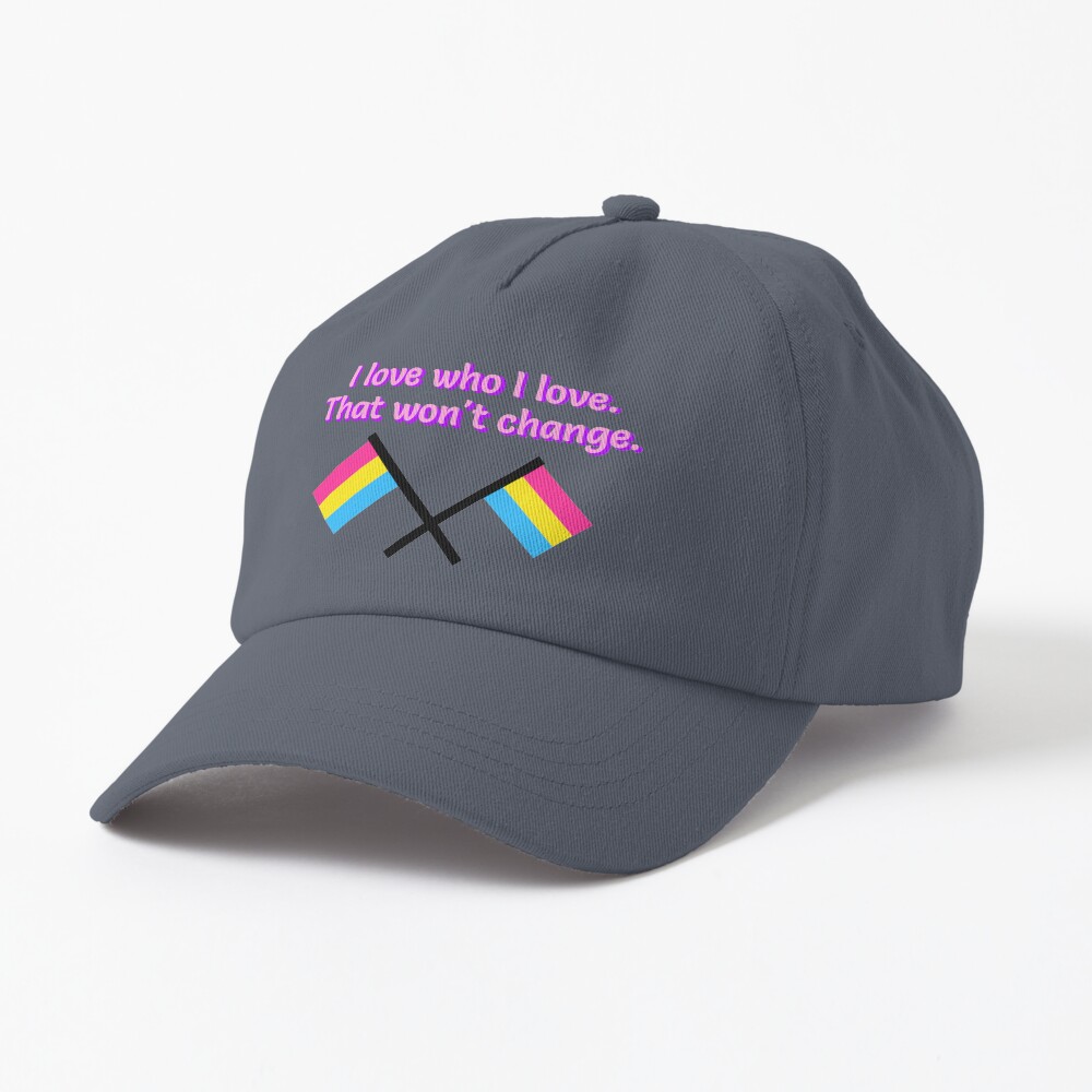 I Love Who I Love - Pansexual Flag Design Cap