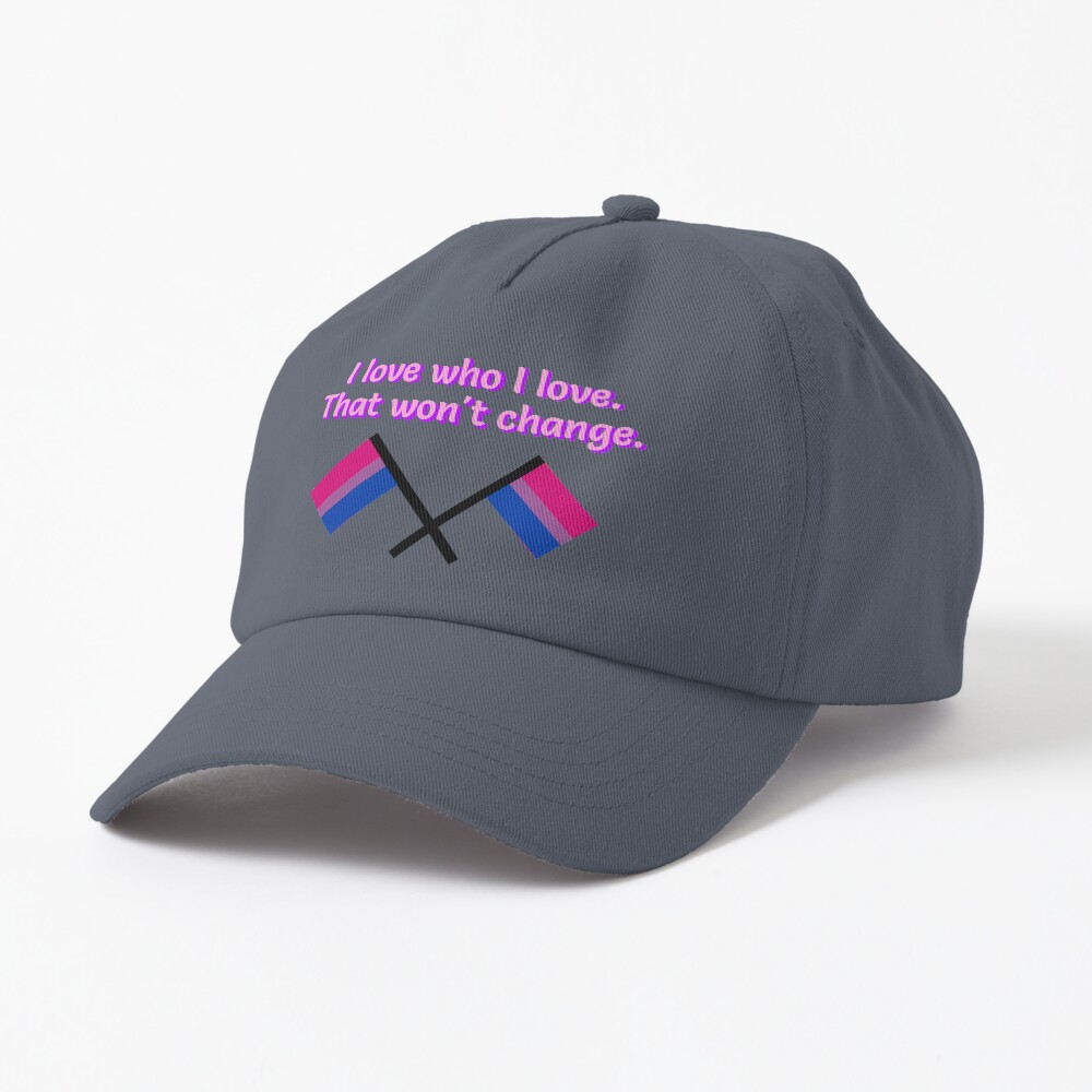 I Love Who I Love - Bisexual Flag Design Cap