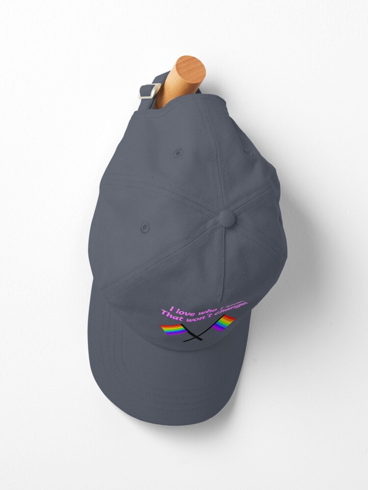 Alternate view of I Love Who I Love - LGBTQ Rainbow Design Cap