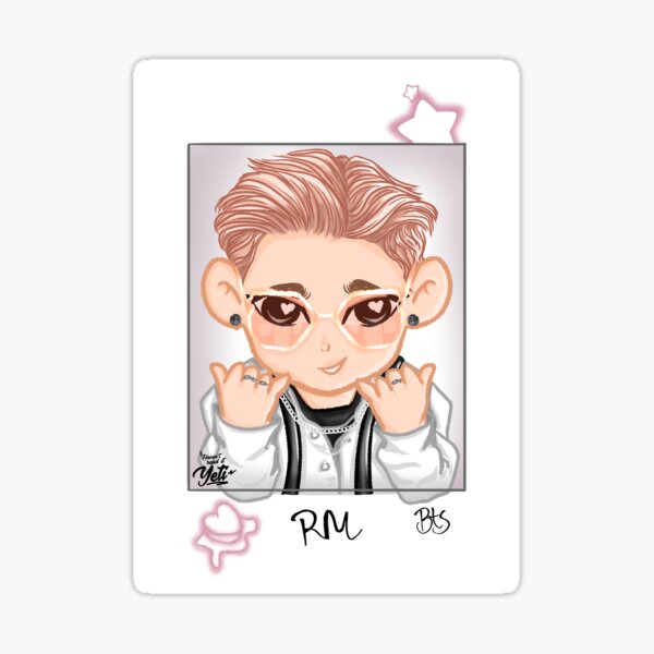 RM Rap Monster Namjoon BTS Butter Chibi - no highlight Sticker