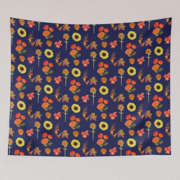 Item preview, Leo Flowers Pattern designed and sold by rebecca-prints.
