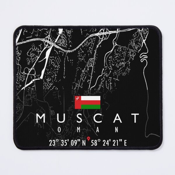Item preview, MUSCAT MAP OMAN designed and sold by hatimelhag.