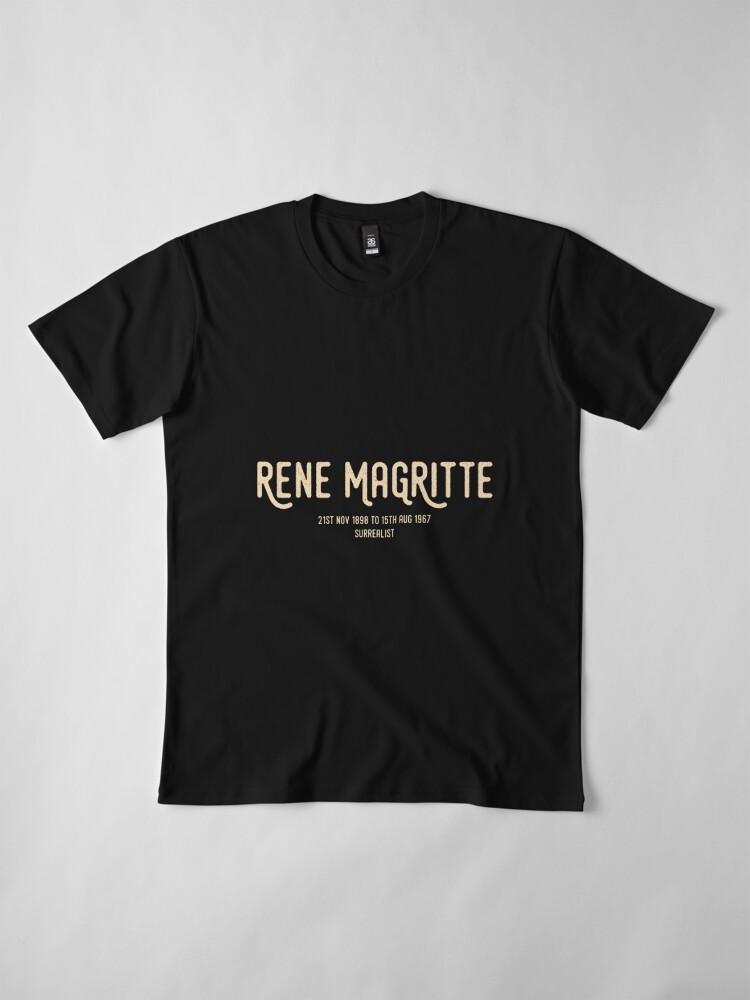 Thumbnail 4 of 6, Premium T-Shirt, Rene Magritte designed and sold by trilliansphere.