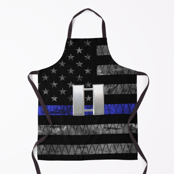 Item preview, (Silver) Captain Thin Blue Line Distressed Flag designed and sold by Jared Davies.