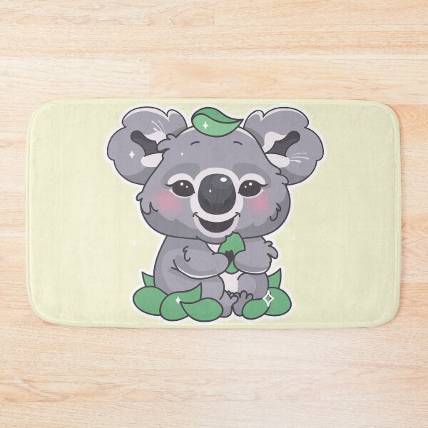 Item preview, Cute kawaii australian koala enjoying leafs designed and sold by Red-ElYoubi.