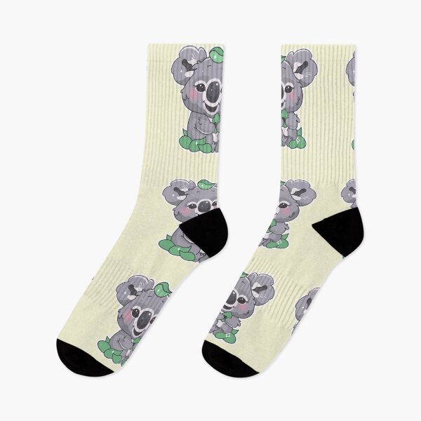Item preview, Cute kawaii australian koala enjoying leafs designed and sold by Red-ElYoubi.