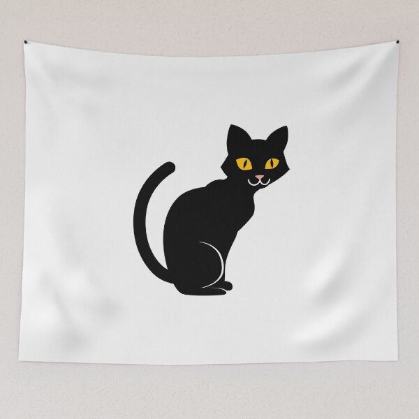 Item preview, Spooky Black Cat designed and sold by Nabello.