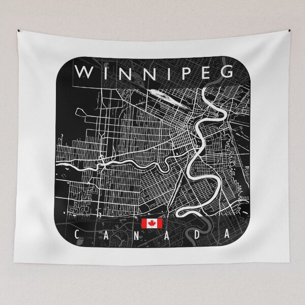 Artikelvorschau, WINNIPEG KARTE KANADA entworfen und verkauft von hatimelhag.