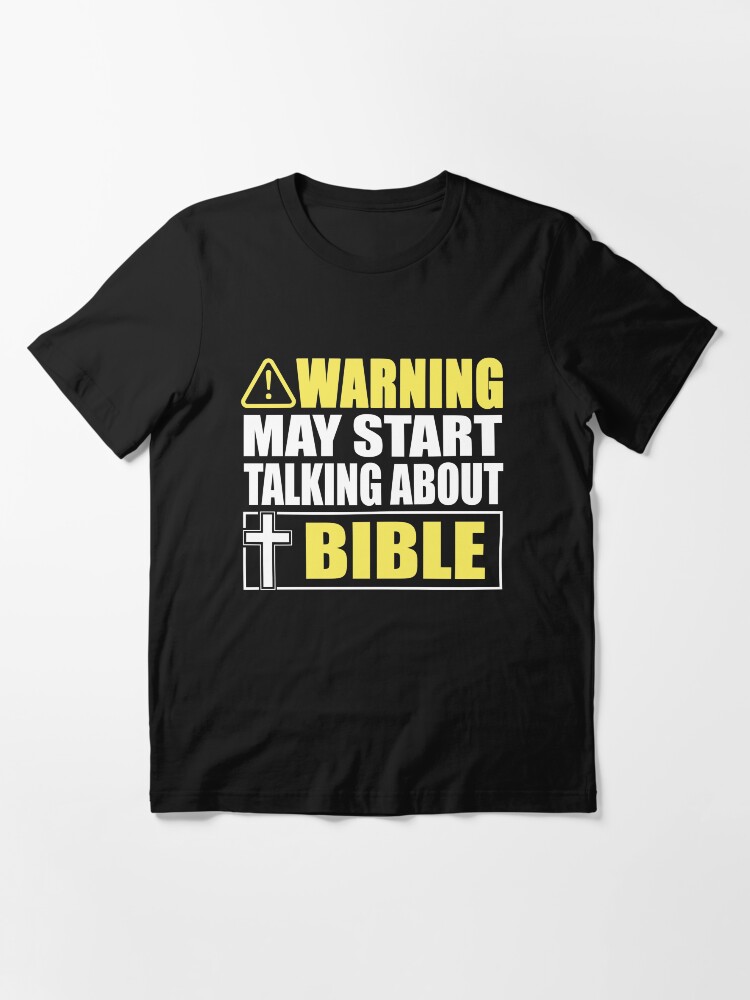 Warning may start talking about Bible - funny religious quotes and sayings Warning may start talking about Bible - funny religious quotes and sayings