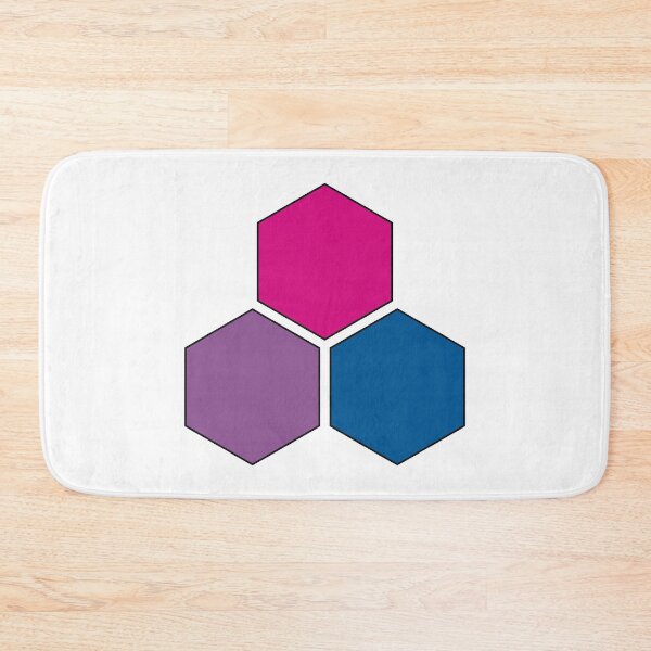 Item preview, Bisexual Pride Honeycomb Graphic designed and sold by iscaStudioArt.