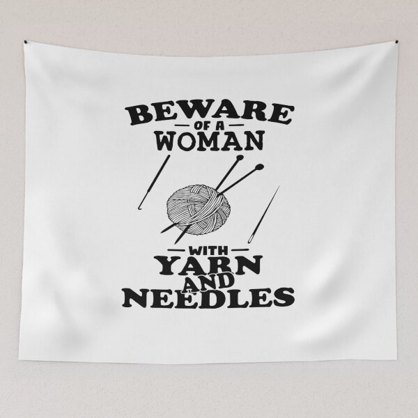 Item preview, Funny Woman Crochet Knitting Saying designed and sold by ferdaousseshop.
