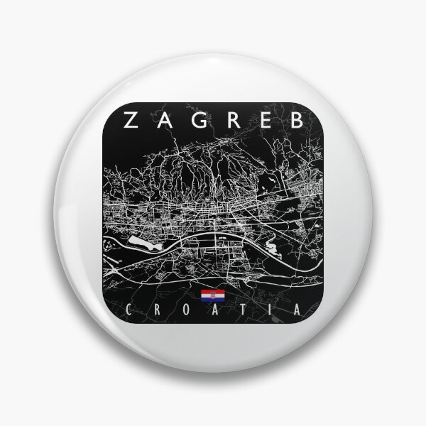 Item preview, ZAGREB MAP CROATIA designed and sold by hatimelhag.