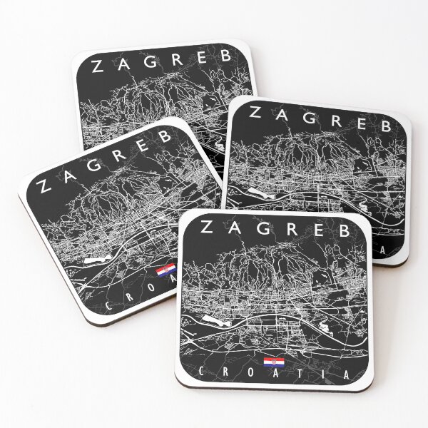 Item preview, ZAGREB MAP CROATIA designed and sold by hatimelhag.