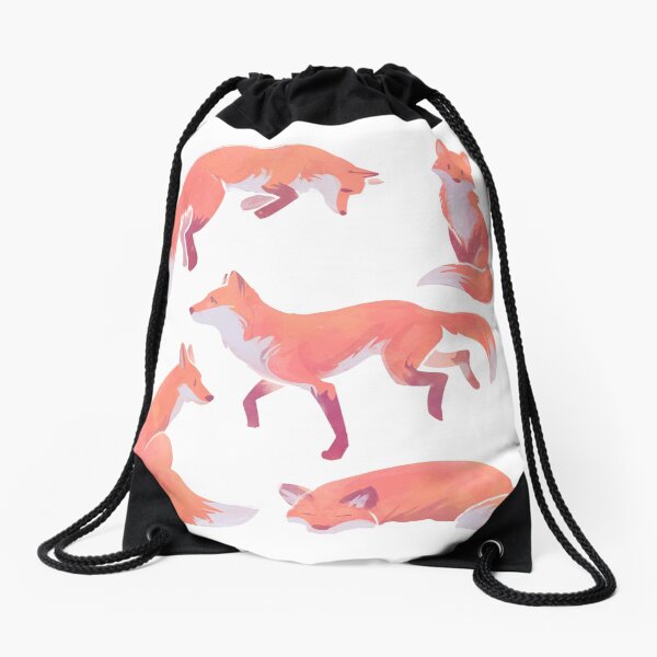 Fox Drawstring Bag