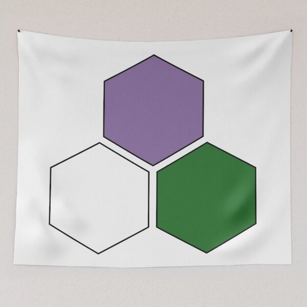 Item preview, Genderqueer Pride Honeycomb Graphic designed and sold by iscaStudioArt.
