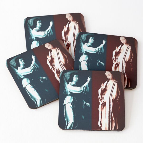 Item preview, Archangel Gabriel and Virgin Annunciate (Blue & Red) designed and sold by rossisco.