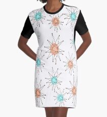 Atomic Starburst Mid-Century T-Shirt Kleid
