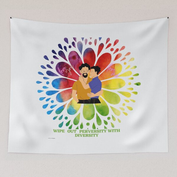 Item preview, Cute  Colorful  Love You Love Me  Wipe Out Perversity With Diversity  designed and sold by Darlene Douglas-Jackson.