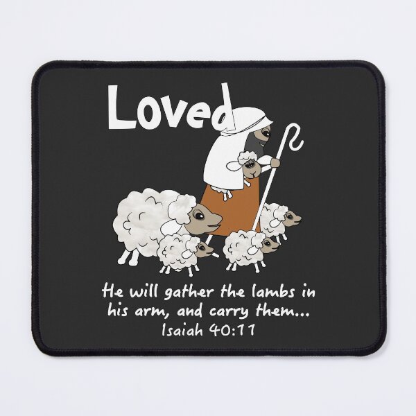Item preview, Christian Design - Loved Sheep with the Good Shepherd designed and sold by simplydesignart.