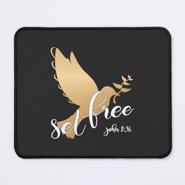 Item preview, Christian Design - Set Free With Flying Gold Dove. designed and sold by simplydesignart.