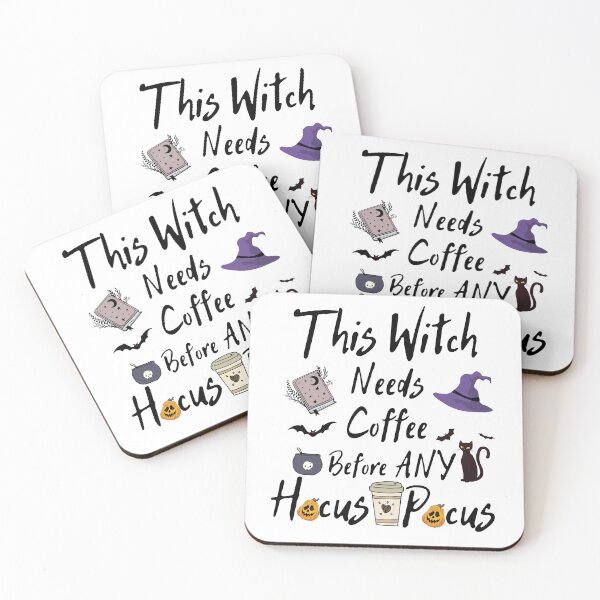 Item preview, This Witch Needs Coffee Before Any Hocus Pocus, Halloween Witches designed and sold by Airmilly Store.